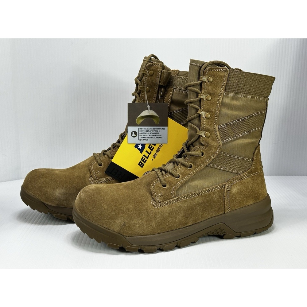 Belleville Hot Weather Side-Zip Composite Toe Men Tactical Boot BV508ZCT 8 Wide - Picture 3 of 16
